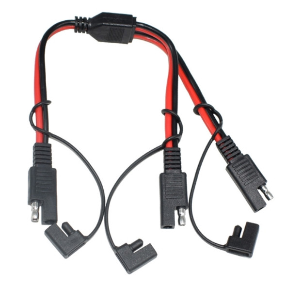 SAE One to Two Connection Extension Cable Car Power Cord