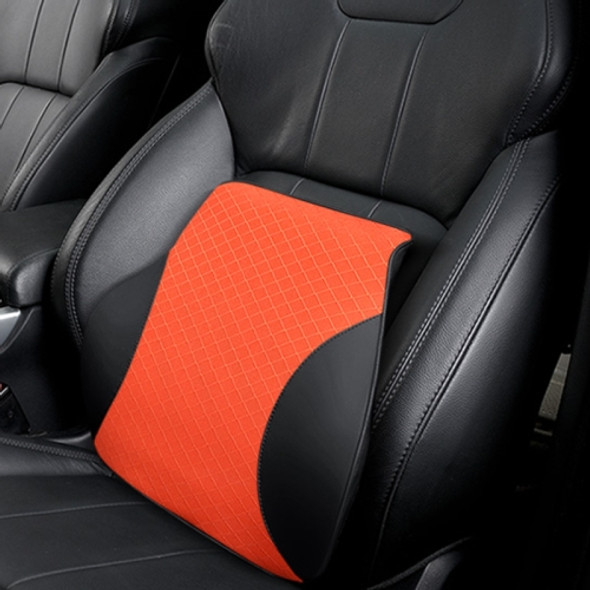 Four Seasons Breathable Memory Foam Car Lumbar Pillow Polyester Pillow (Orange)
