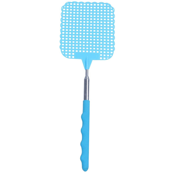 Creative Retractable Plastic Fly Swatter Summer Supplies Mosquito Swatter(Blue)