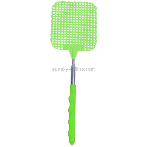 Creative Retractable Plastic Fly Swatter Summer Supplies Mosquito Swatter(Green)