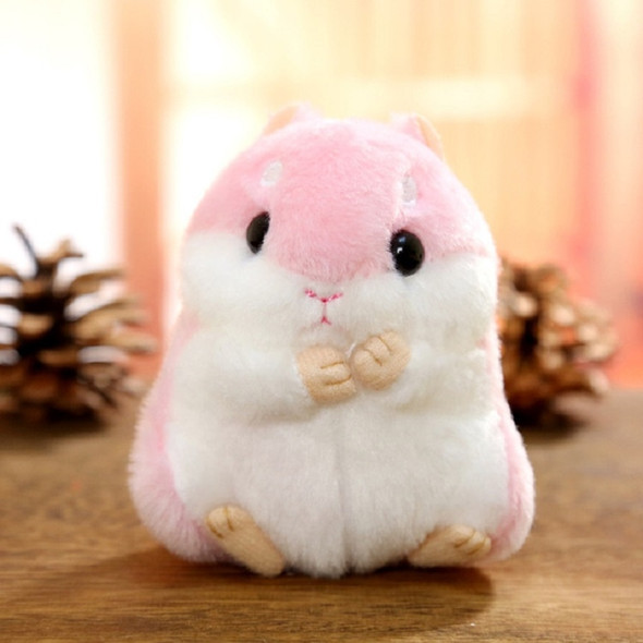 Cute Hamster Keychain Bag Pendant Plush Doll(Pink)