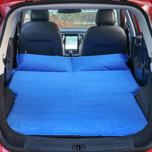 Universal Car Suede Sleeping Mat Mattress Off-road SUV Trunk Travel Inflatable Mattress Air Bed, Size:195 x 130 x 109cm(Blue)