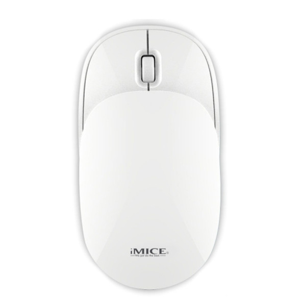 iMICE E-1100 3 Keys 1600 DPI Silent Portable Ultra-Thin Mini Flip 2.4GHz Wireless Mouse(White)