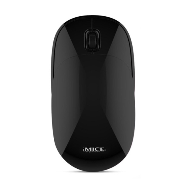 iMICE E-1100 3 Keys 1600 DPI Silent Portable Ultra-Thin Mini Flip 2.4GHz Wireless Mouse(Black)