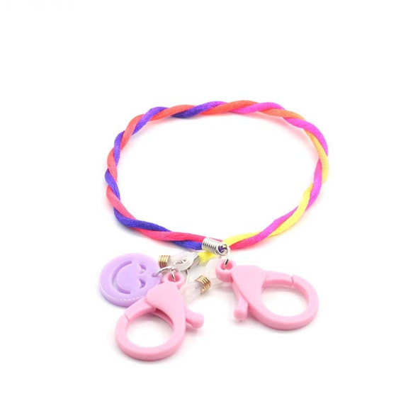 10 PCS Anti-lost Adjustable Lanyard Ear Hook Anti-Dropping Glasses Chain(Pink)