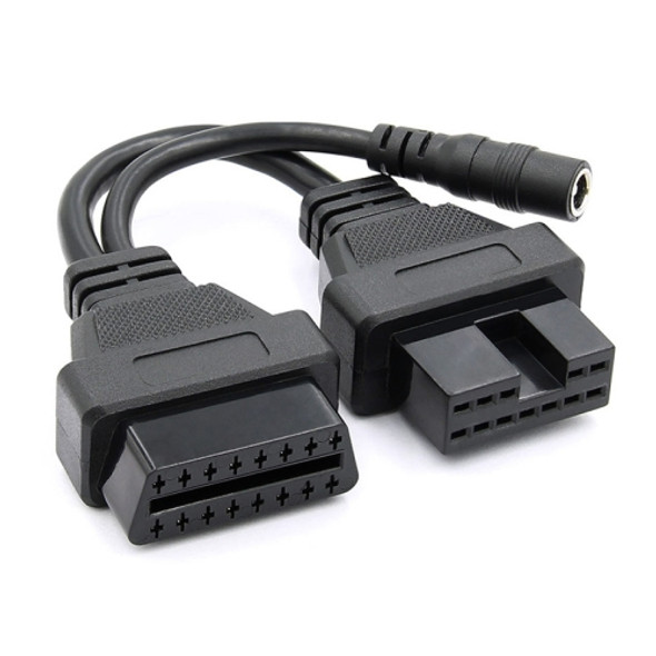 12Pin to 16Pin Car OBD2 Conversion Cable OBDII Diagnostic Adapter Cable for Mitsubishi