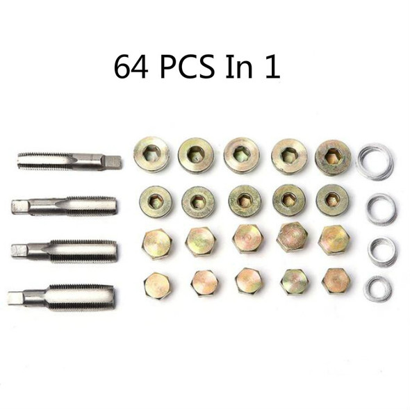 64 In 1 Oil Pan Oil Drain Screw Thread Repair Tool