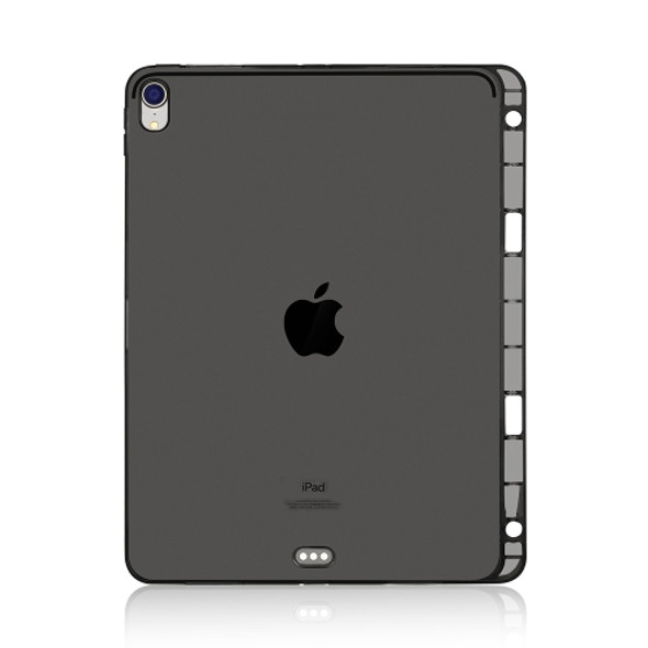 Highly Transparent TPU Soft Protective Case for iPad Pro 11 inch (2018), with Pen Slot (Black)