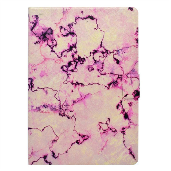 For iPad Pro 10.5 inch TPU Horizontal Flip Leather Case with Holder & Card Slot & Sleep / Wake-up Function(Pink Marble)