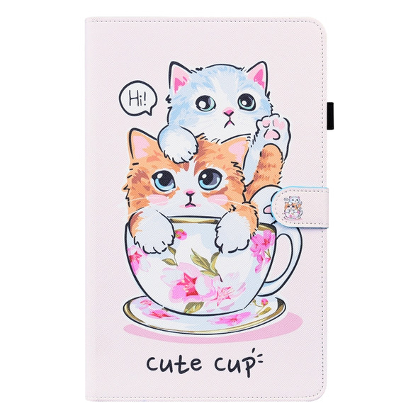 Animal Pattern Horizontal Flip Leather Case with Holder & Card Slots & Photo Frame & Sleep / Wake-up Function For iPad Mini 5 / 4 / 3 / 2 / 1(Cat Brothers)