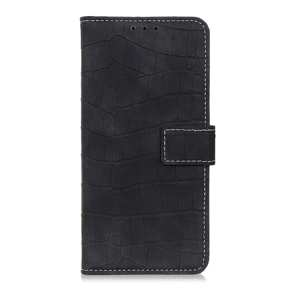 For Wiko Y81 Crocodile Texture Horizontal Flip Leather Case with Holder & Wallet & Card Slots & Photo Frame(Black)