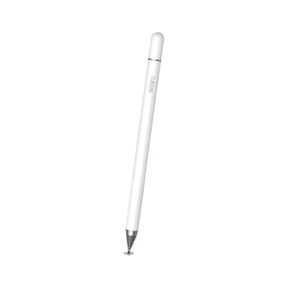 WIWU Pencil One Universal Tablet PC Disc Nib Passive Capacitive Pen Stylus with Ballpoint Nib & Magnetic Cap, Compatible with IOS & Android System Devices