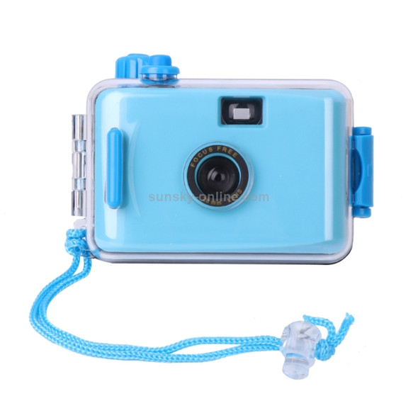 SUC4 5m Waterproof Retro Film Camera Mini Point-and-shoot Camera for Children (Baby Blue)