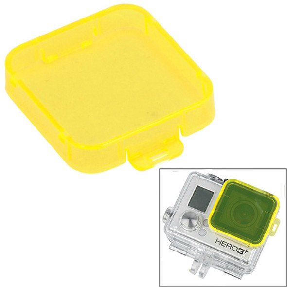 Snap-on Dive Filter Housing for GoPro Hero 4 / 3+, ST-132(Yellow)