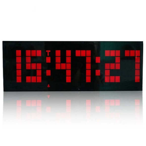 Digital Electronic Alarm Clock Creative LED Desk Clock US Plug, Style:6 Digits 5 Segments(Red Light)