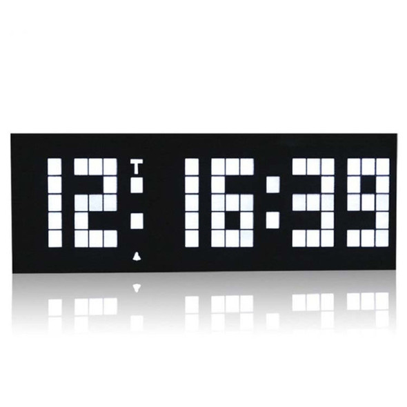 Digital Electronic Alarm Clock Creative LED Desk Clock US Plug, Style:6 Digits 5 Segments(White Light)