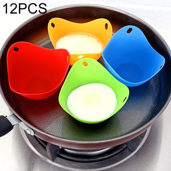 12 PCS Silicone Egg Cooker Egg Bracket Kitchen Tools Pancake Cookware Bakeware Steam Eggs Plate Tray