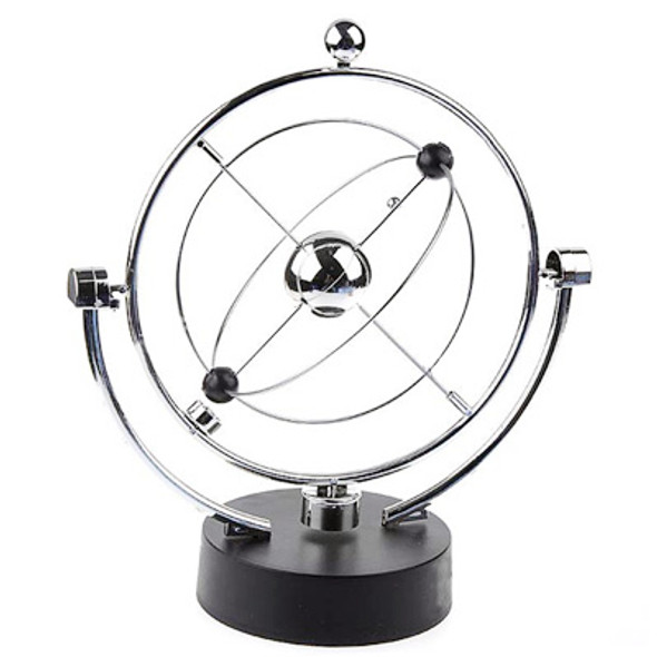 Magnetic Balance Kinetic Orbital Desk Decoration(Silver)