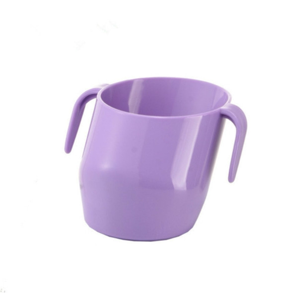 Baby Drinking Mouthwash Learning Cup Oblique Mouth Child Drinking Training Cup(Lavender Purple)