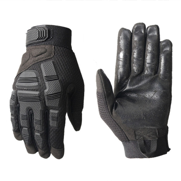 B33 Outdoor Mountaineering Riding Anti-Skid Protective Motorcycle Gloves, Size: L(Black)