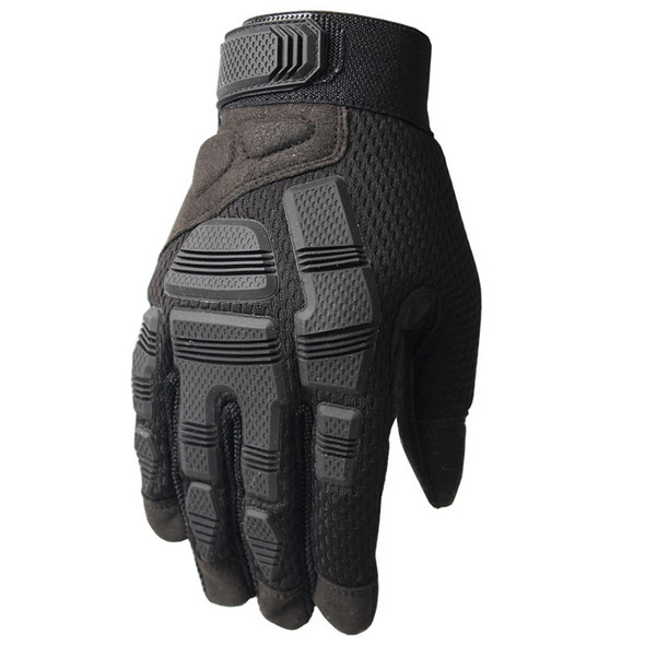 B33 Outdoor Mountaineering Riding Anti-Skid Protective Motorcycle Gloves, Size: XL(Black)
