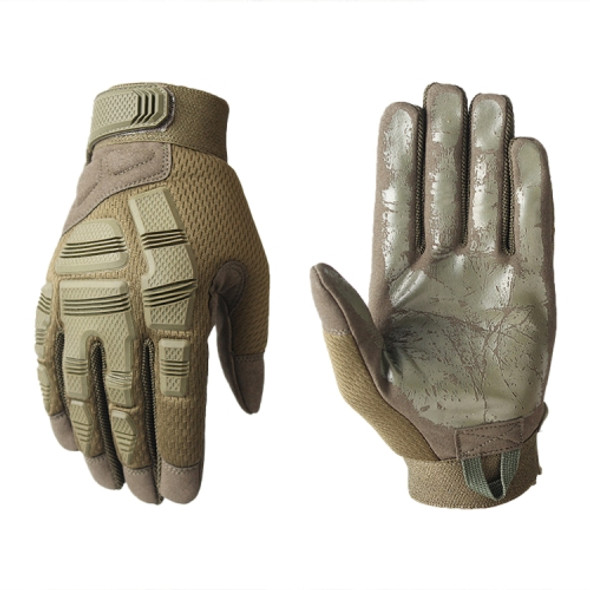 B33 Outdoor Mountaineering Riding Anti-Skid Protective Motorcycle Gloves, Size: M(Army Green)