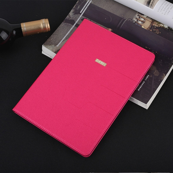 For iPad Pro 10.5 inch GEBEI PU+TPU Horizontal Flip Protective Case with Holder & Card Slots(Rose Red)