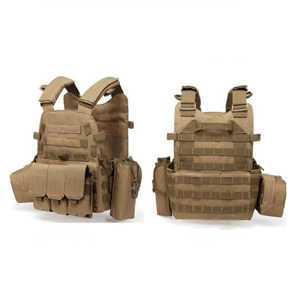 A64 Outdoor Multi-functional Convenient Combination Vest Tool Pocket, Size: Free Size(Brown)