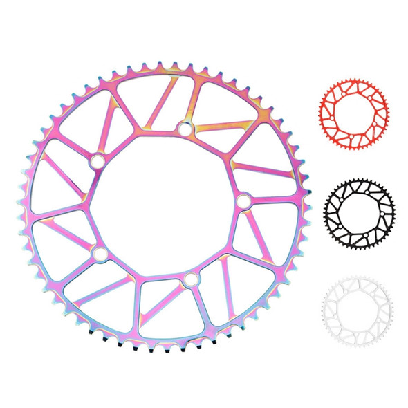 Litepro LP Positive and Negative Teeth Single Disc 130MM BCD Folding Bicycle Sprocket Wheel, Specification:58T(Colorful)