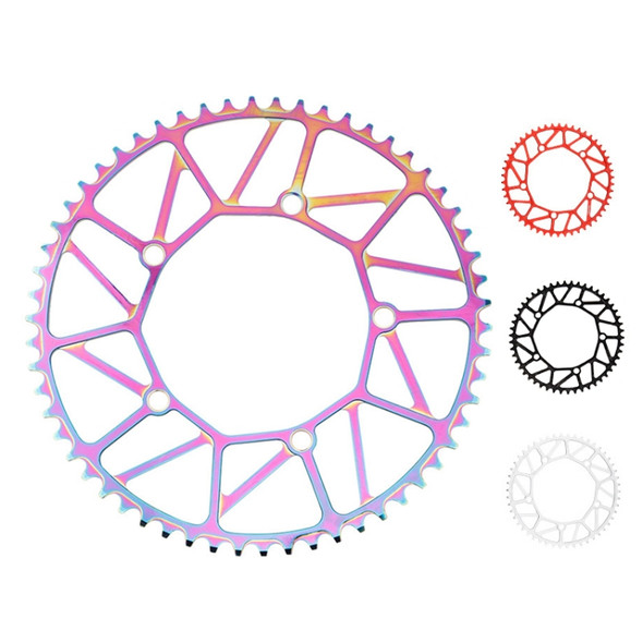 Litepro LP Positive and Negative Teeth Single Disc 130MM BCD Folding Bicycle Sprocket Wheel, Specification:50T(Colorful)