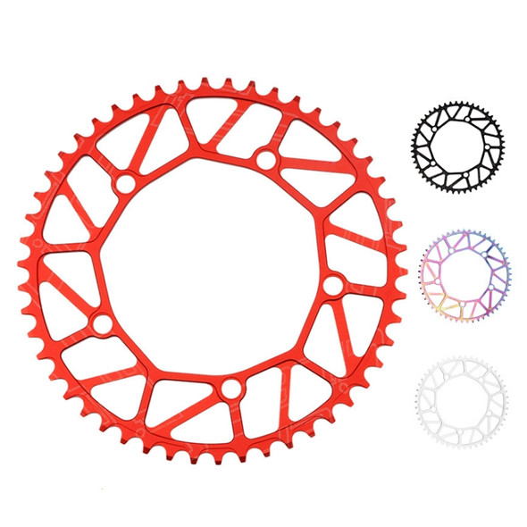 Litepro LP Positive and Negative Teeth Single Disc 130MM BCD Folding Bicycle Sprocket Wheel, Specification:52T(Red)