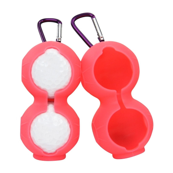 2 PCS Golf Silicone Double-ball Protective Sleeve (Pink)