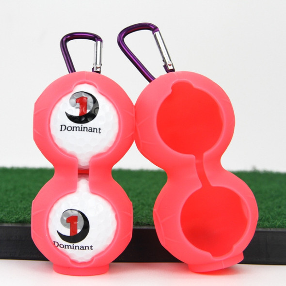 2 PCS Golf Silicone Double-ball Protective Sleeve (Pink)