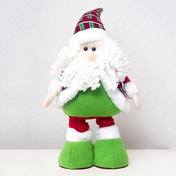2 PCS Christmas High-heeled Plush Doll Decoration Supplies(Santa Claus )