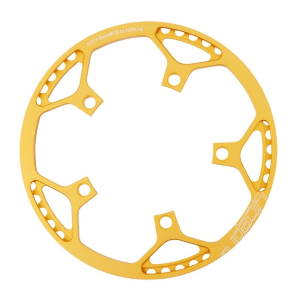 Litepro Folding Bike Sprocket Wheel LP Disk Disc, Specification:53T(Gold)