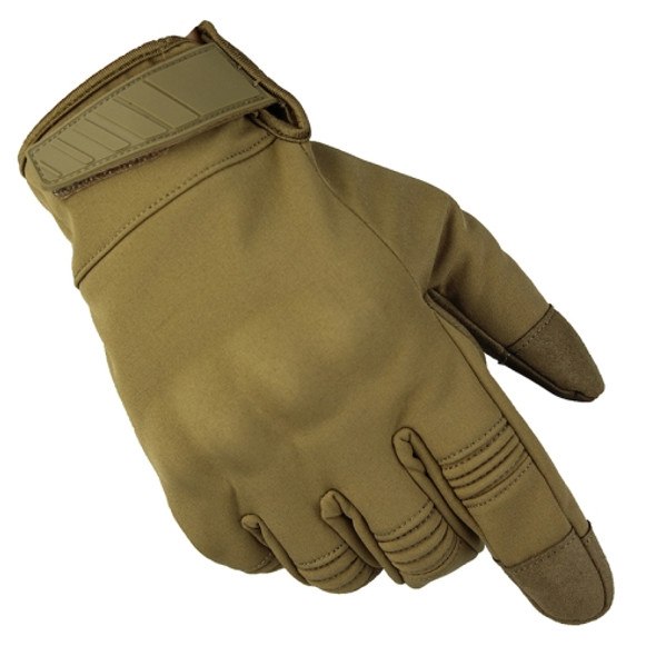 A24 Windproof Anti-Skid Wear-Resistant Warm Gloves For Outdoor Motorcycle Riding, Size: L(Brown)