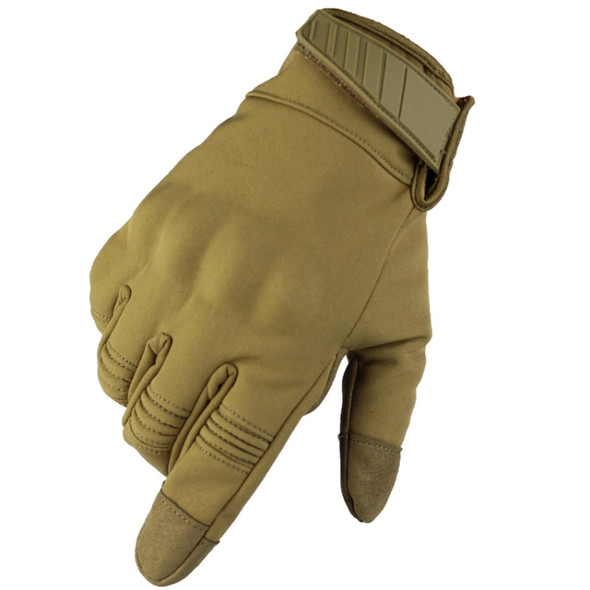 A24 Windproof Anti-Skid Wear-Resistant Warm Gloves For Outdoor Motorcycle Riding, Size: XL(Brown)