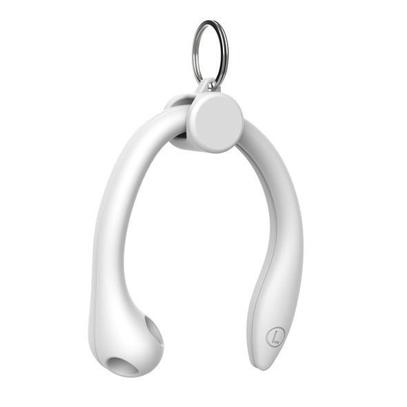 For AirPods 1 / 2 / AirPods Pro / Huawei FreeBuds 3 Wireless Earphones Silicone Anti-lost Lanyard Ear Hook(Silver)