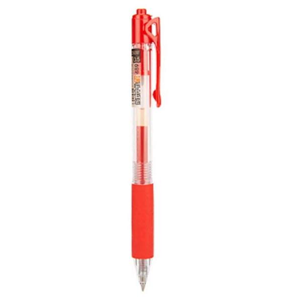 12 in 1 0.5mm Press Type Gel Pen Unisex Pen Set, Ink Color: Red(Red)