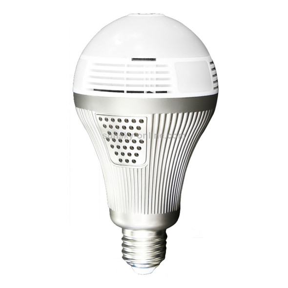 B3-L 3.0 Million Pixels White Light 360-degrees Panoramic Lighting Monitoring Dual-use WiFi Network HD Bulb Camera, Support Motion Detection & Two-way voice, Specification:Host+64G Card(White)