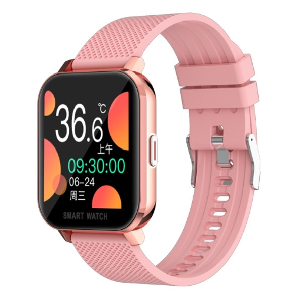 MT28 1.54 inch TFT Screen IP67 Waterproof Business Sport Silicone Strip Smart Watch, Support Sleep Monitor / Heart Rate Monitor / Blood Pressure Monitoring(Rose Gold)