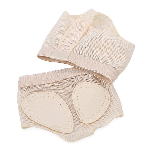 5 Pairs Professional Belly Ballet Dance Toe Pad Practice Shoes Forefoot Pads Socks Anti-slip Breathable Toe Socks Sleeve, Size: L(39-40 Yards)(Flesh Color)