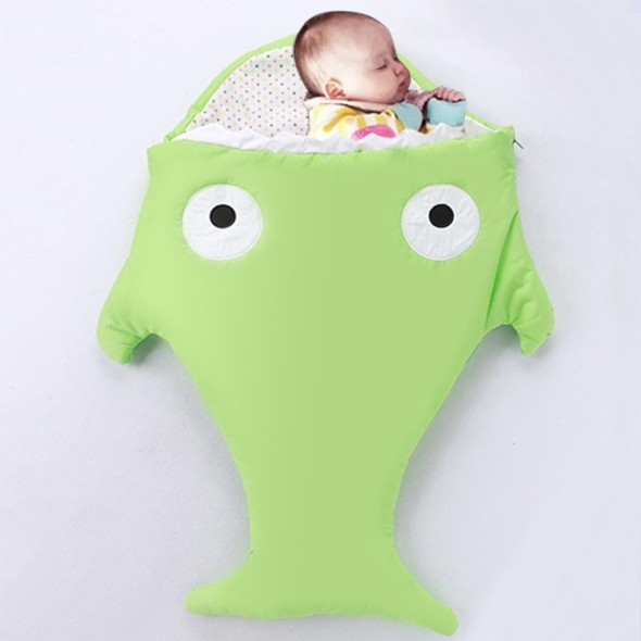 Cute Shark Style Baby Sleeping Clothing Bag for 1-1.5 Years Baby, Size: 105cm x 55cm(Green)