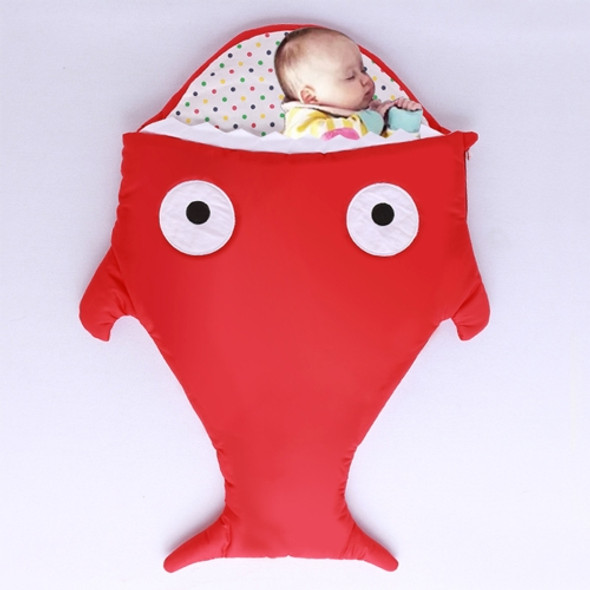 Cute Shark Style Baby Sleeping Clothing Bag for 1-1.5 Years Baby, Size: 105cm x 55cm(Red)