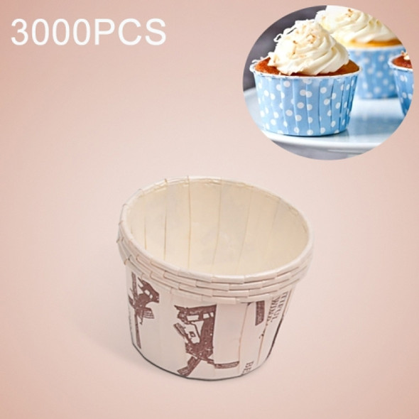 3000 PCS Windmill Pattern Round Lamination Cake Cup Muffin Cases Chocolate Cupcake Liner Baking Cup, Size: 5.8 x 4.4  x 3.5cm