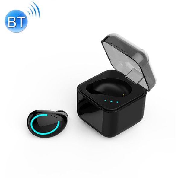 M-B8 Bluetooth 5.0 Mini Invisible In-ear Stereo Wireless Bluetooth Earphone with Charging Box (Black)