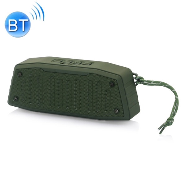 NewRixing NR-4019 Outdoor Portable Bluetooth Speaker with Hands-free Call Function, Support TF Card & USB & FM & AUX (Green)