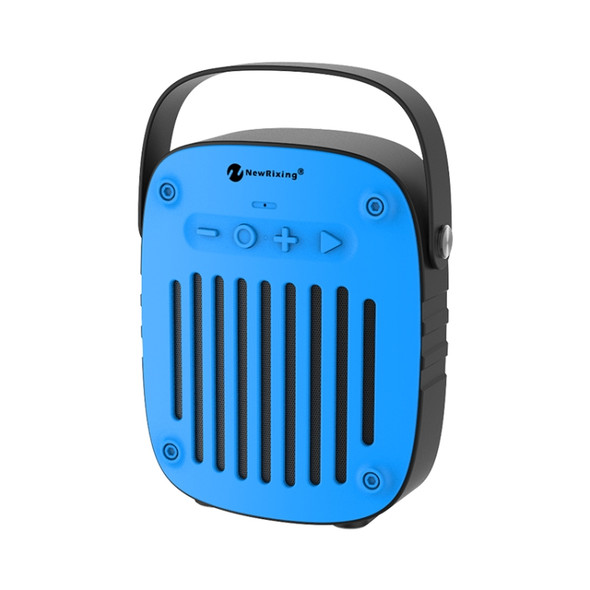 NewRixing NR-4014 Outdoor Portable Hand-held Bluetooth Speaker with Hands-free Call Function, Support TF Card & USB & FM & AUX (Blue)