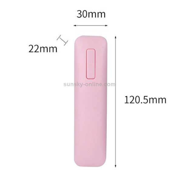Solid Color UVC Handheld Portable Ultraviolet Disinfection Lamp (Pink)
