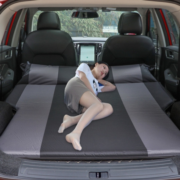 Universal Car Polyester Pongee Sleeping Mat Mattress Off-road SUV Trunk Travel Inflatable Mattress Air Bed, Size:195 x 130 x 109cm(Black + Grey)